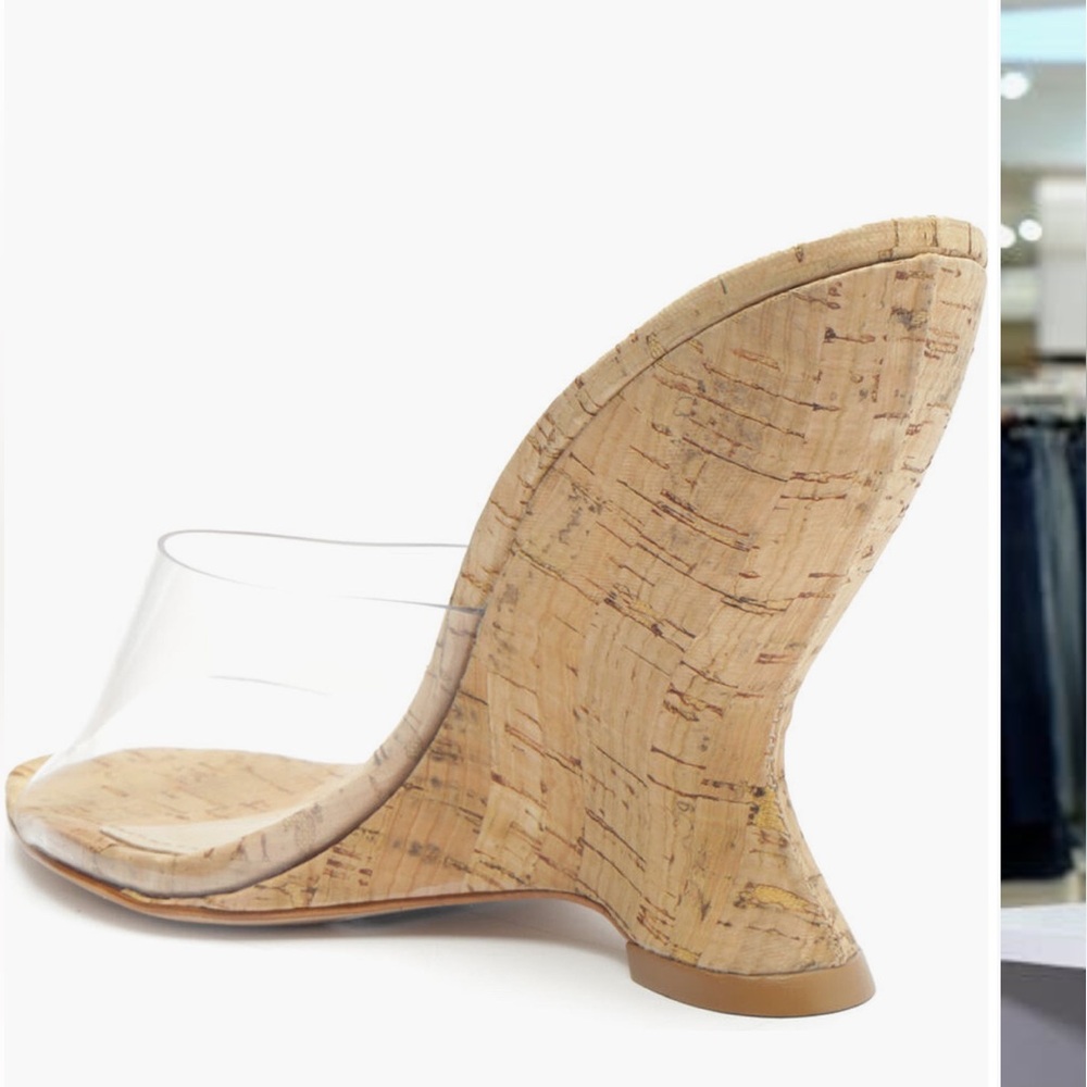 Clear SCHUTZ heel size 7.5